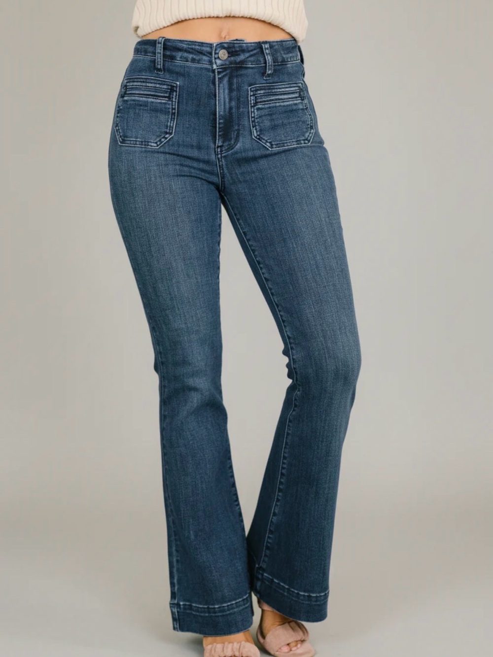 Mackenzie High Waist Flare with Vintage Pocket - Judy Blue